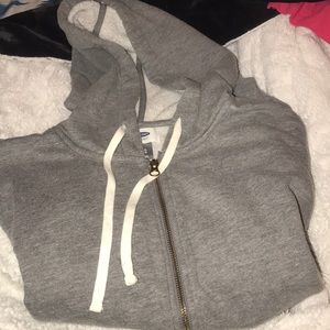 grey hoodie